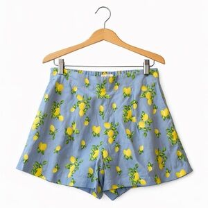LOFT Blue, Green & Yellow Lemon Shorts. Size Small. Great Condition